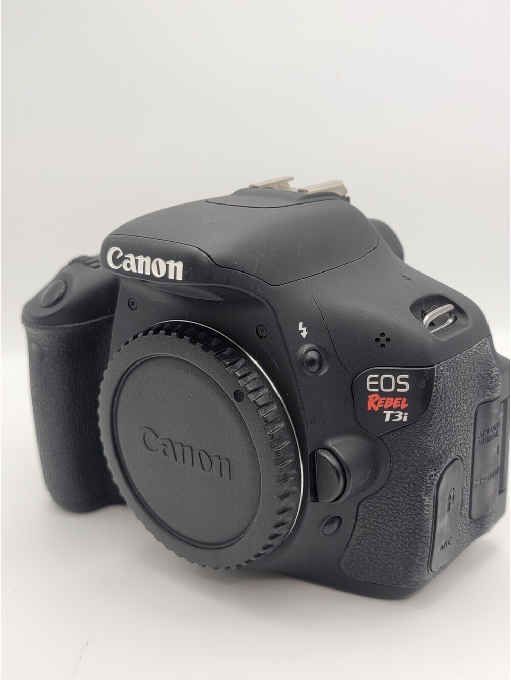 Canon EOS Rebel T3i 18MP Digital SLR Camera Body Black w/ Batteries & SD Card